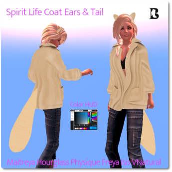 Second Life Marketplace - Secret Fox Luxe Spirit Life Coat Ears & Tail DEMO